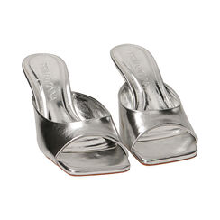 Mules argento, tacco 5,5 cm, Primadonna, 212100011LMARGE038, 002 preview
