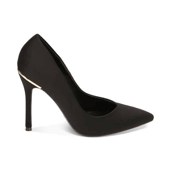 D collet donna nere in tessuto tacco 10 5 cm Primadonna Collection