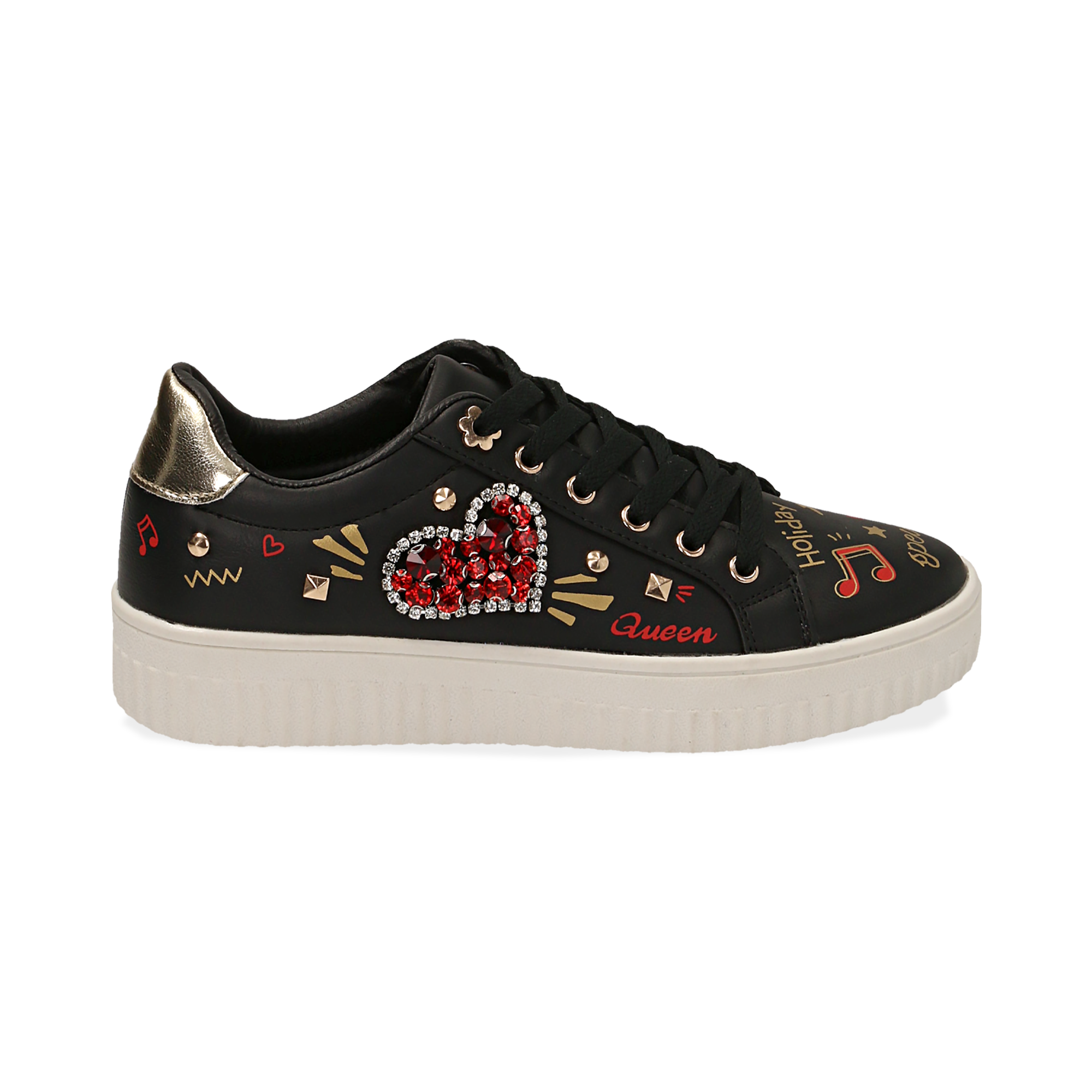 Sneakers Braccialini Bianca con MicroPietre