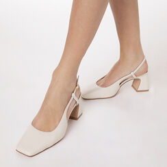 D&eacute;collet&eacute; panna tacco 6 cm, Primadonna, 272100420EPPANN035, 002a