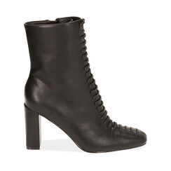 Ankle boots neri, tacco 8,5 cm , Special Price, 184848301EPNERO036, 001a