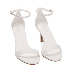 Sandali bianchi, tacco 8,5 cm, Primadonna, 214961505EPBIAN035, 002 preview