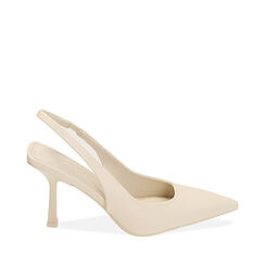 Décolleté panna, tacco 8,5 cm, 212161201EPPANN036, 001a