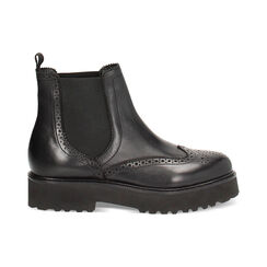 Beatles neri in pelle, Primadonna, 24B840310PENERO035, 001 preview