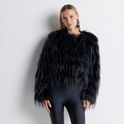 ABBIGLIAMENTO PELLICCIA FUR NERO, Primadonna, 22B402337FUNEROM, 001a