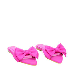 Sandalias planas fucsias en lycra, Primadonna, 234922801LYFUCS039, 002a