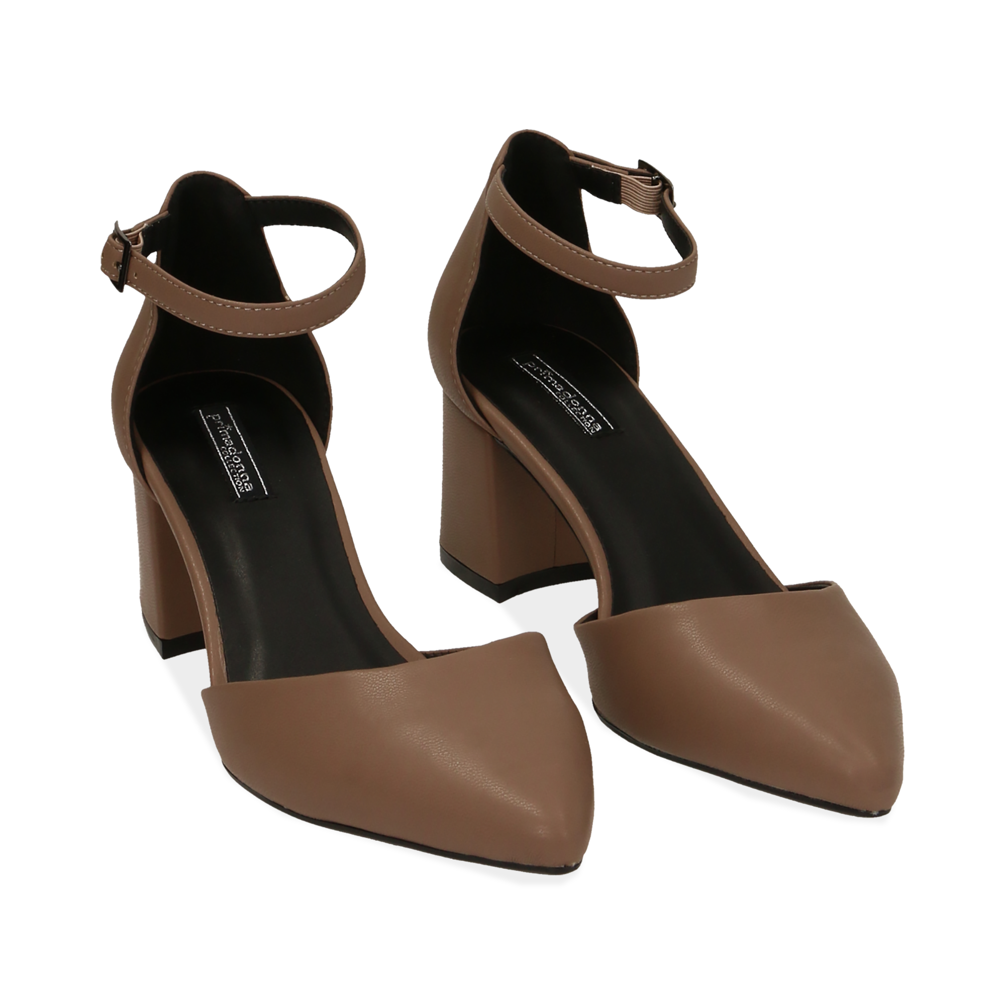 Décolleté con cinturino nude, tacco 6 cm | Primadonna Collection