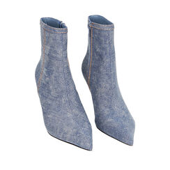 WOMEN SHOES DEMI-BOOT FABRIC JEAN, Primadonna, 224972601TSJEAN035, 002a