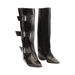 WOMEN SHOES BOOTS LEATHER NERO, Primadonna, 23L600303PENERO035, 002 preview