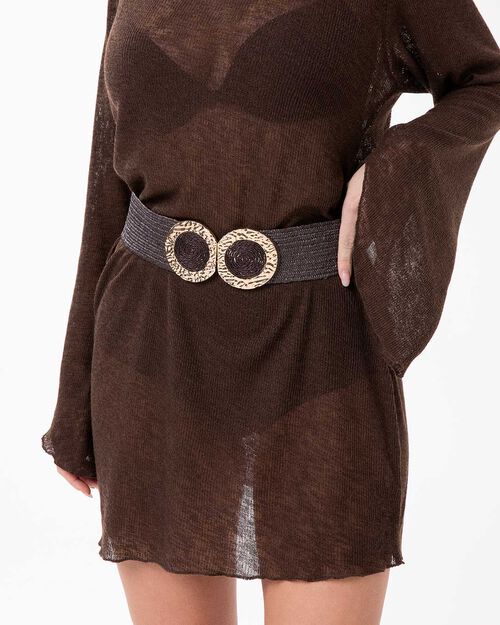ACCESSOIRES TAILLE SYNTHETIQUE RAPHIA MO, DK BROWN