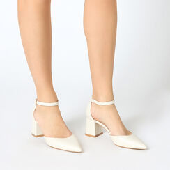 Open shank femme crème à talon large, Primadonna, 252121505EPPANN036, 002a