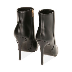 Bottines noires, talon 10,5 cm , Primadonna, 202186115EPNERO035, 003 preview