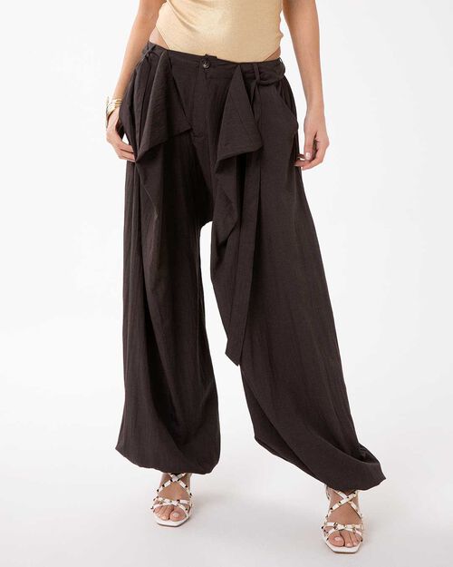 VETEMENTS PANTALON TISSU MORO, DK BROWN