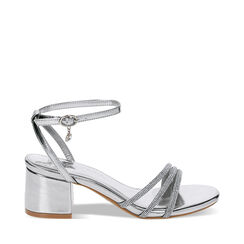Sandale à talon femme argenté chic, Primadonna, 252770377LPARGE035, 001a