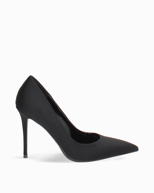 D&eacute;collet&eacute; nere tacco 10 cm, BLACK