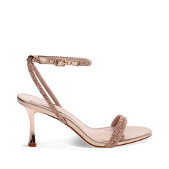 Sandales rose-dor&eacute; talon 7,5 cm, Primadonna, 274979237LPRAOR035, 001a