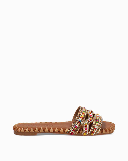 WOMEN SHOES FLAT SYNTHETIC COGN, COGNAC