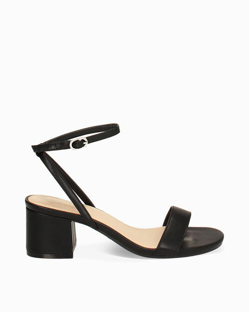 CHAUSSURES POUR FEMMES SANDALE SYNTHETIQ, BLACK