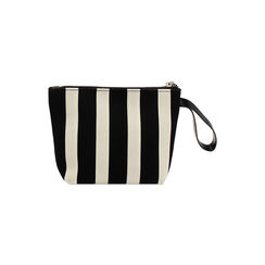 Pochette femme noir et crème en toile, Primadonna, 255125740CANEPAUNI, 004 preview