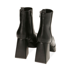 Bottines noires, talon 9 cm , Primadonna, 204981701EPNERO036, 003 preview