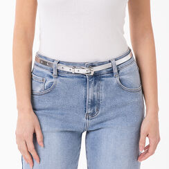 Ceinture scintillante argent&eacute;e pour femme, Primadonna, 27B413456LMARGEUNI, 002 preview