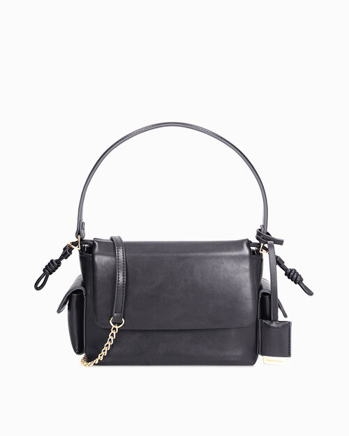 Blue mini bag with removable strap, BLUE