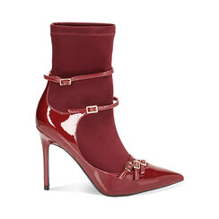 Tronchetto in tessuto cherry, tacco 10,5 cm, Primadonna, 242102020LYCHER036, 001 preview
