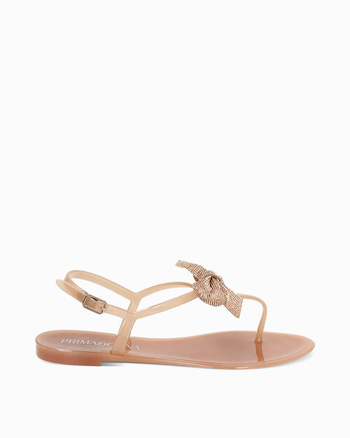 Sandali mare donna beige in PVC, BEIGE
