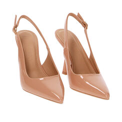 DÉCOLLETÉ SLINGBACK NUDE EN VERNIS, 234912902VENUDE036, 002a