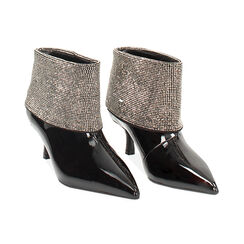 Tronchetto verniciato nero, tacco 5,5 cm, Primadonna, 242139703VENERO037, 002 preview