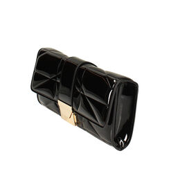 Mini bag nera in vernice, Promozioni, 245125871VENEROUNI, 002a