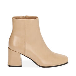 Ankle boots beige, tacco 7 cm , Special Price, 204988212EPBEIG037, 001a