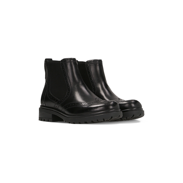 Chelsea Boots Donna Eleganti in Pelle Nera Primadonna Collection