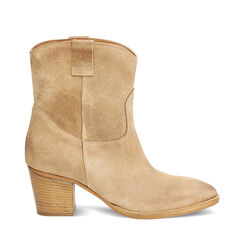 BOOTS RAIN DEMI-BOOT TEXAN SUEDE TAUP, Primadonna, 27T382065CMTAUP036, 001a