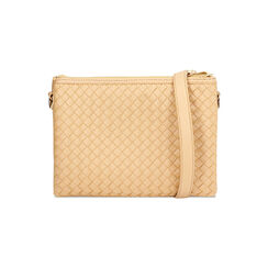 Mini bolsa de mujer beige trenzada, Primadonna, 255701398EIBEIGUNI, 004 preview