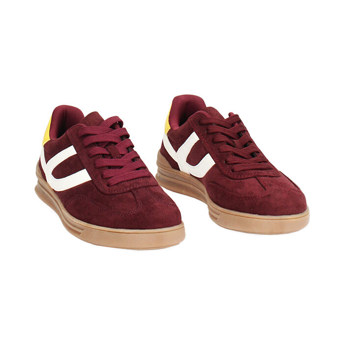 Zapatillas deportivas para mujer burdeos