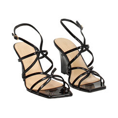 Sandalias negras con tac&oacute;n de 8,5 cm, Primadonna, 272134803VENERO035, 003 preview