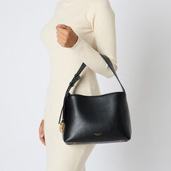 Borsa a spalla nera essenziale, Primadonna, 265705885EPNEROUNI, 002 preview