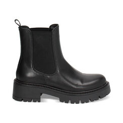 Beatles neri con suola in gomma 5 cm, Primadonna, 240618525EPNERO035, 001 preview