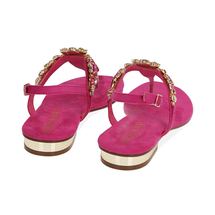 Sandali gioiello sales bassi fucsia