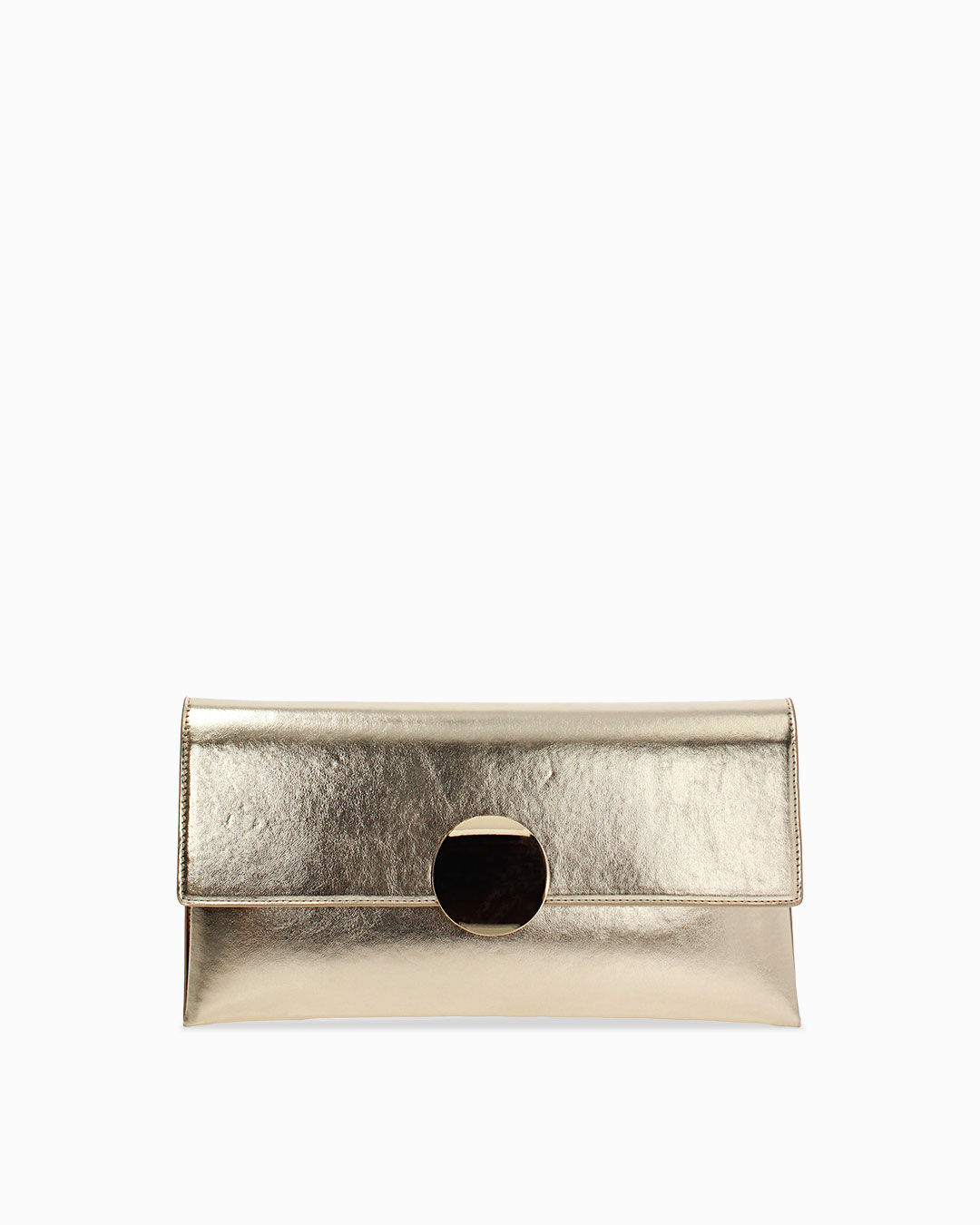 Pochette oro con tracolla removibile