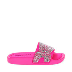 Sandali mare fucsia in lycra, Ultime occasioni, 23U508228LYFUCS036, 001a