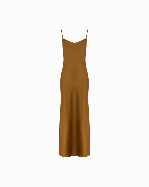 Vestito ruggine con dettagli eleganti, RUST