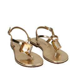 ZAPATOS FLAT PIEL OROG, Primadonna, 19A907753PEOROG038, 002a