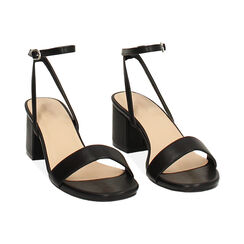 Sandalia con tacón para mujer negro medio, Primadonna, 252770392EPNERO039, 003 preview