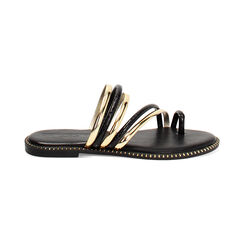 Sandales basses femme noires en python, Primadonna, 254965566PTNERO036, 001 preview
