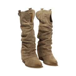 Bota en gamuza taup&eacute; con detalles elegantes, Primadonna, 271020644CMBEIG036, 002 preview