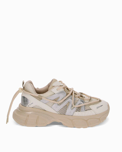 Sneakers beige, BEIGE