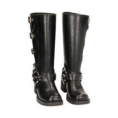 Biker negras de cuero altas, Primadonna, 239356103EPNERO035, 002 preview