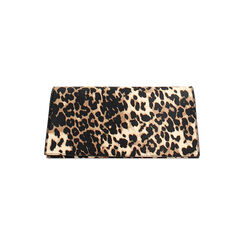 Pochette donna leopard in raso, Primadonna, 255126220RSLEOPUNI, 001 preview